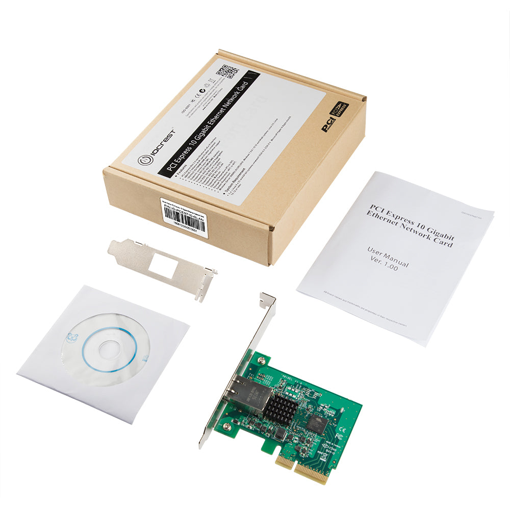 Lekuo PCIe 10G Network Card retail packaging box