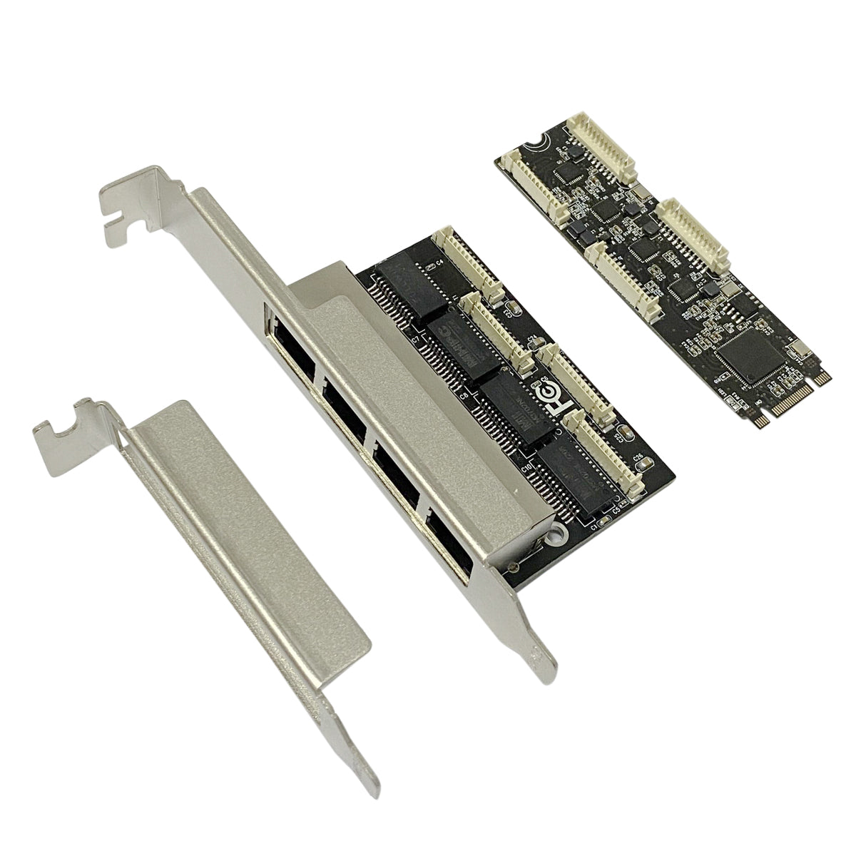 M.2 4-port Gigabit Ethernet network card with RealTek RT8111H chipset for NAS and gaming applications