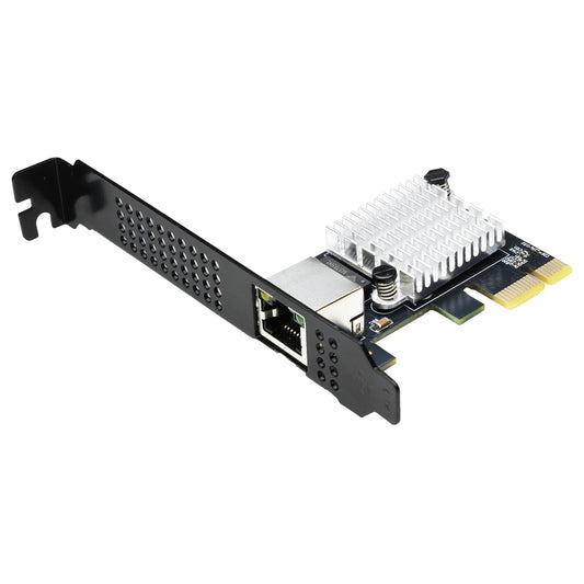 Lekuo 1-Port PCIe 10G Network Card with RTL8127 chip - front view
