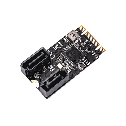 M.2 to dual SATA 6Gb/s expansion card adapter for storage connectivity