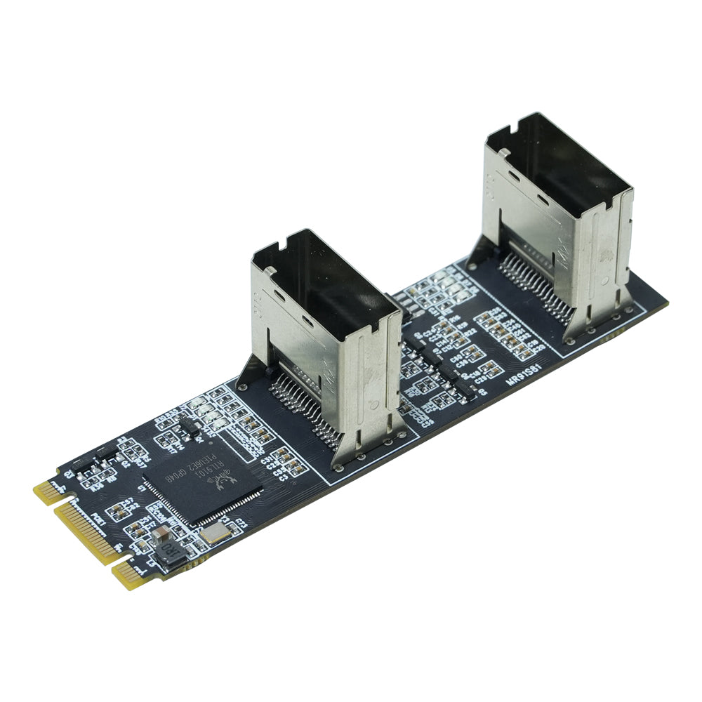 Lekuo 8-Port M.2 PCIe 3.0 SATA Expansion Card