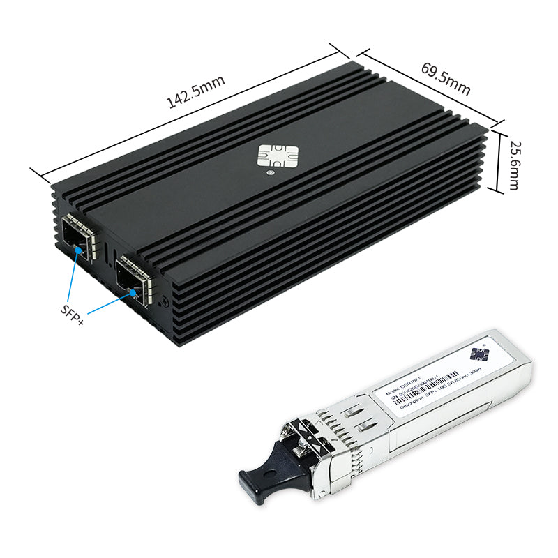 Lekuo 2-Port SFP+ USB 10G Network Card,Intel 82599ES chip