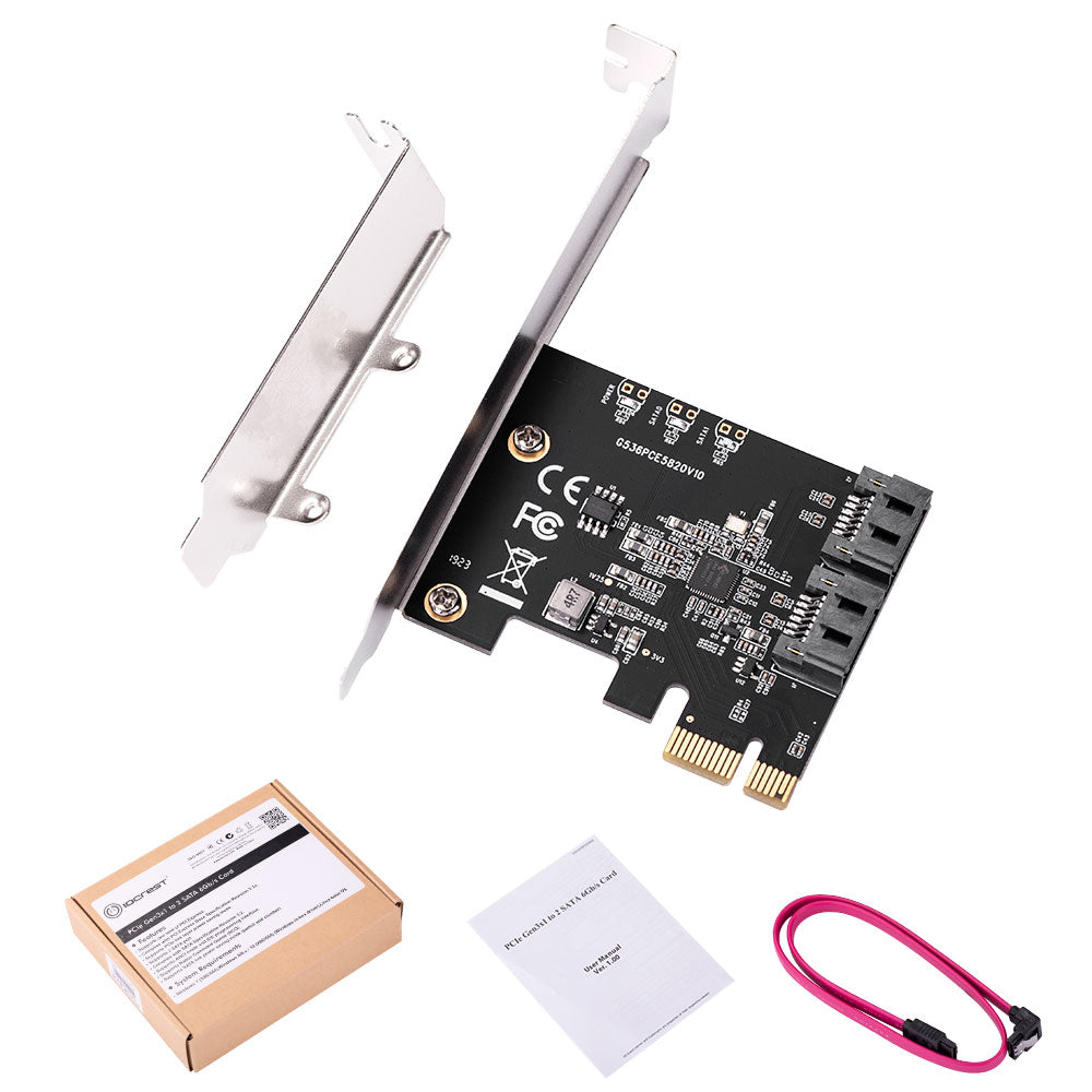PCIe3.0 SATA expansion card retail packaging box