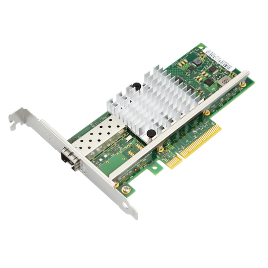 PCIe x8 SFP+ 10G Ethernet Network Card front view showing connector and circuit board