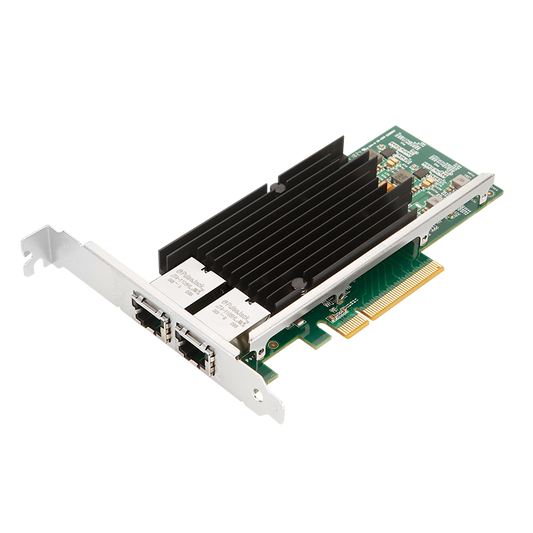 PCIe 3.0 x8 dual port 10G Ethernet network card with Intel x540 chipset