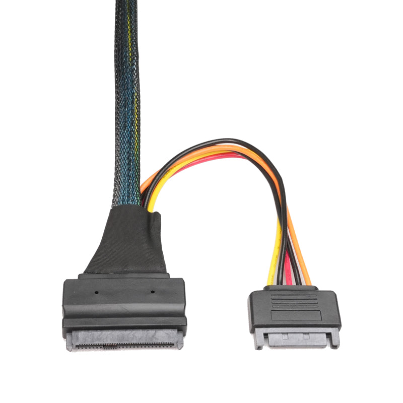 Lekuo Slimline SAS SFF-8654 to SFF-8639 Hard Drive Data Cable
