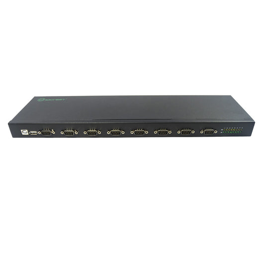 USB 2.0 to 8 Port Serial RS232 Adapter - Front View