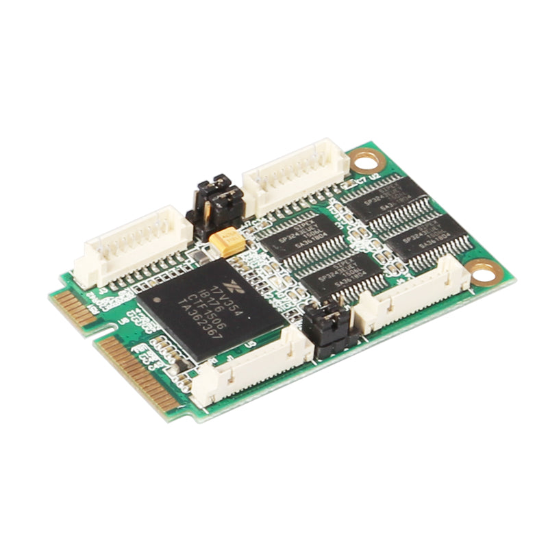 RS-232 serial port connectors on Mini PCIe expansion card