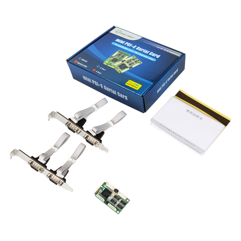 Lekuo Mini PCIe serial port card packaging and accessories