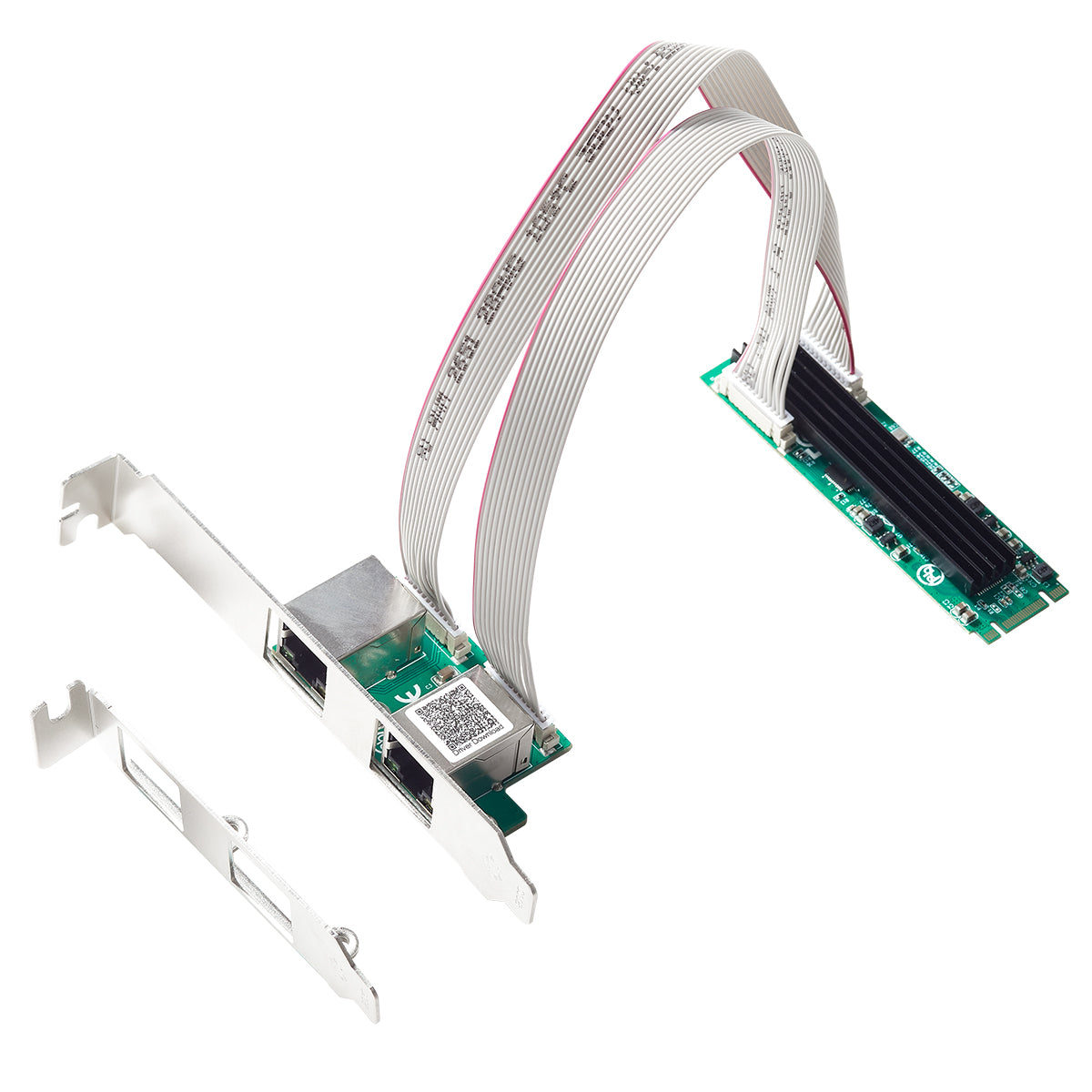 M.2 to dual Gigabit Ethernet network card with 2.5G speed support by Lekuo