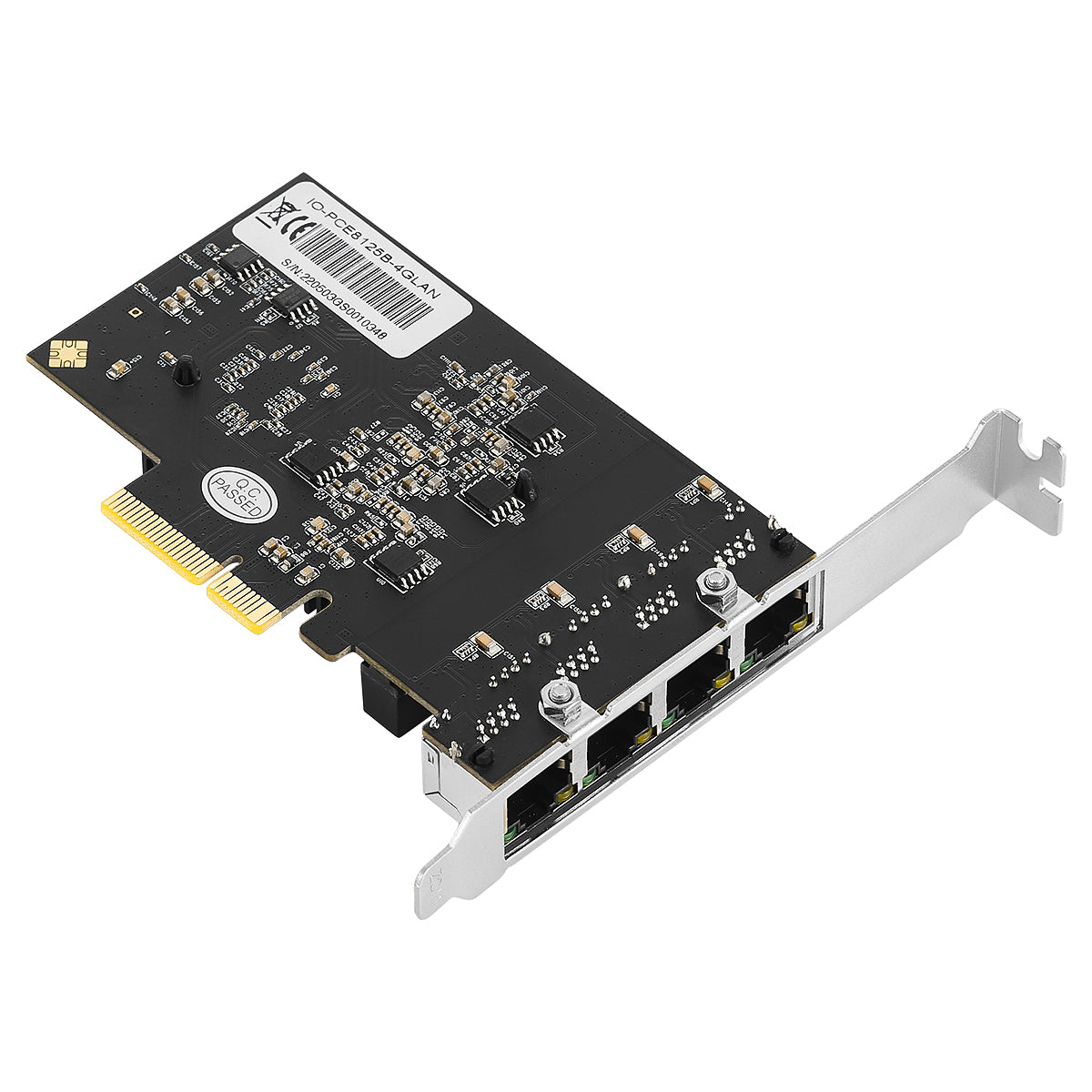 PCIe to 4 Ports 10 /100/1000M/2.5G Ethernet Card