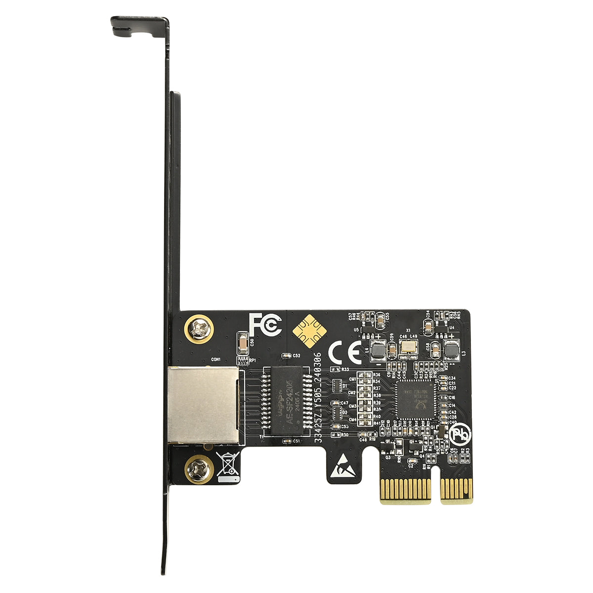 PCIe Network Card Back Panel Connectors