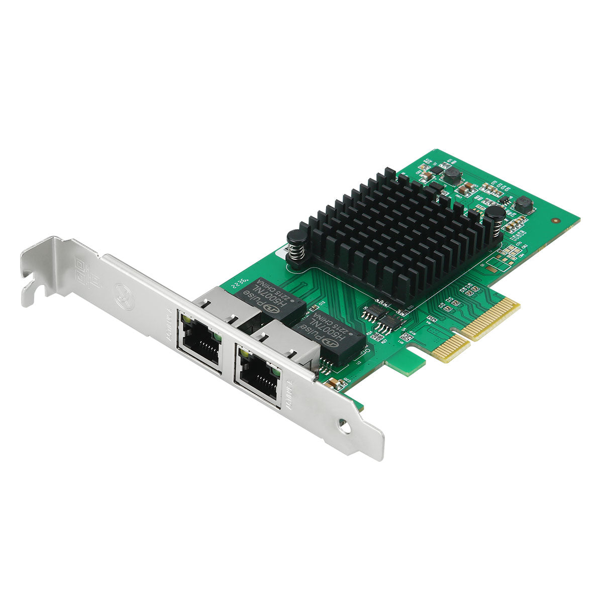 PCIe x4 dual port gigabit ethernet network card by Lekuo with two RJ45 ports