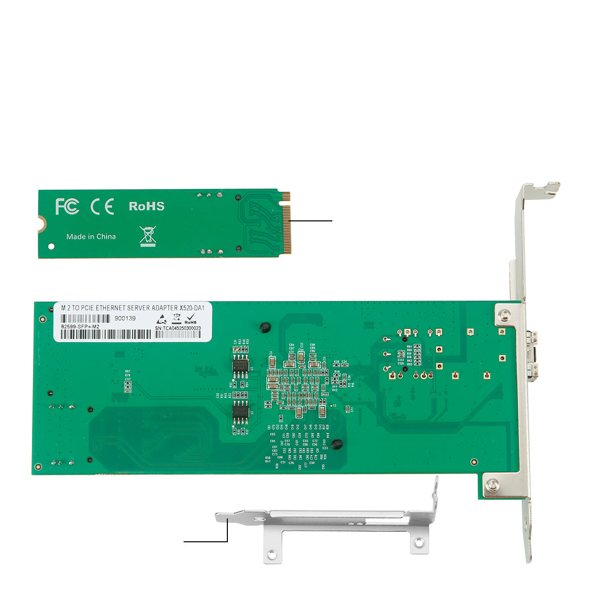 M.2(M key) to 10G SFP+ Lan Card