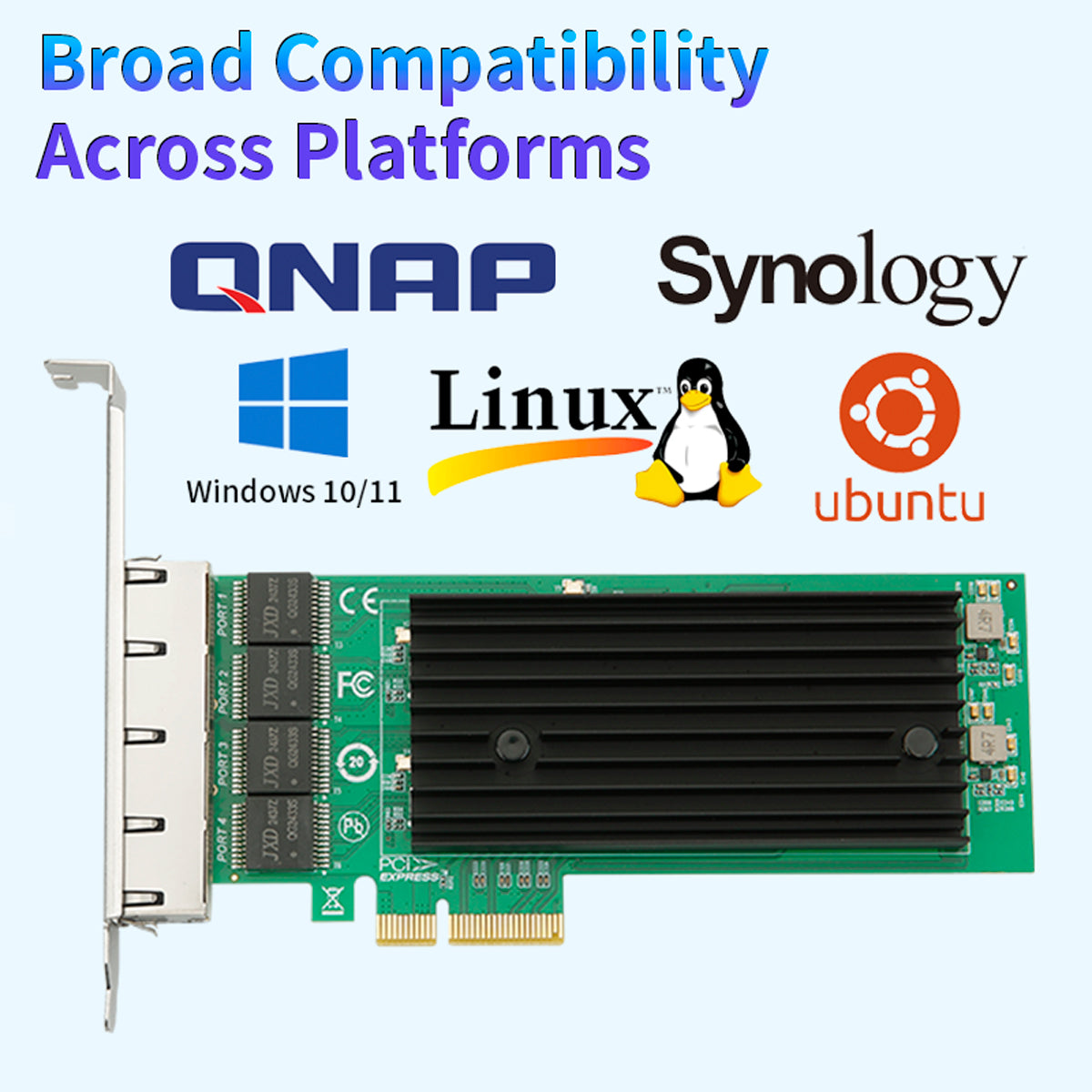 Lekuo 4-Port PCIe 2.5G Network Card, Intel I226