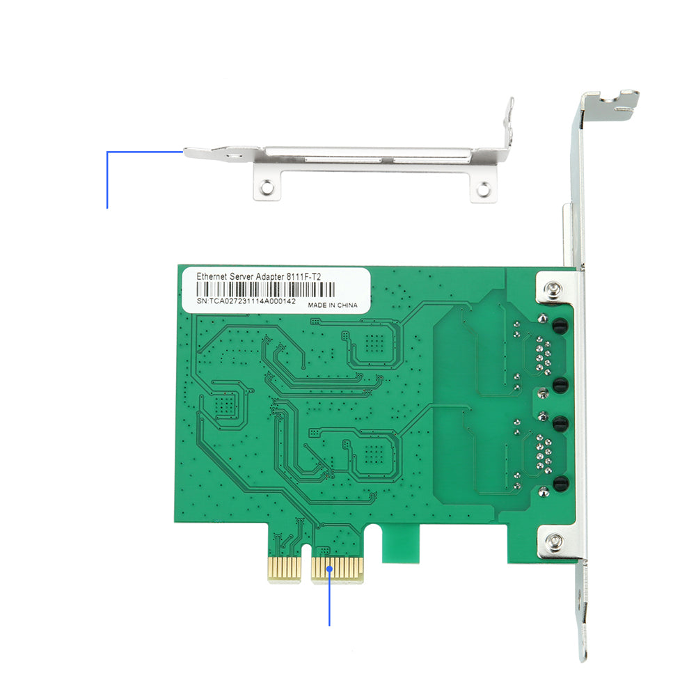 Lekuo 2 Port PCle to 1G Network Card,RTL8111 chip - Image 6