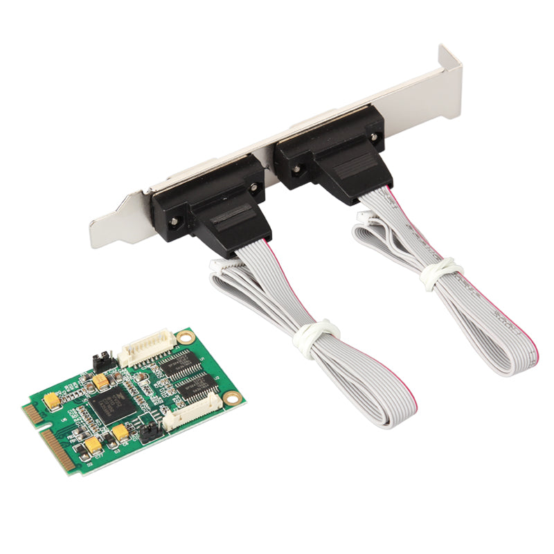 Mini PCIe serial port card packaging and accessories
