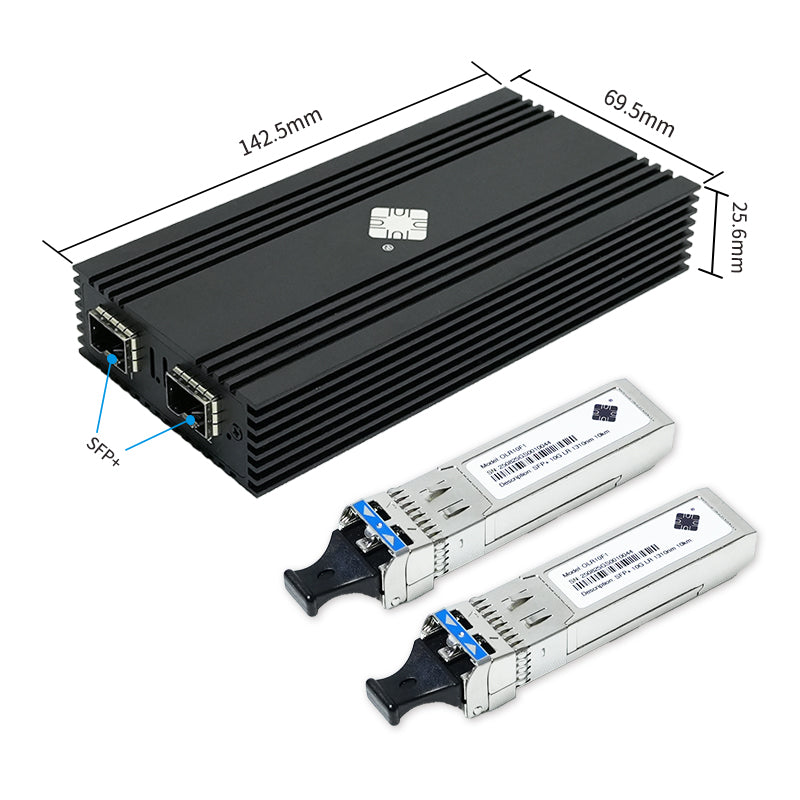Lekuo 2-Port SFP+ USB 10G Network Card,Intel 82599ES chip