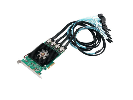 IO-PCE9215-16I 16-drive SATA expansion card for fnOS NAS storage upgrade