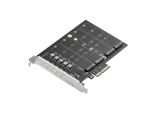Lekuo PCIe to 4x NVMe expansion card for Feiniu NAS high-speed storage upgrade