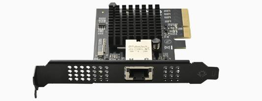 LEKUO IO-PCE113-GLAN 10GbE network card installed in Feiniu NAS for performance upgrade