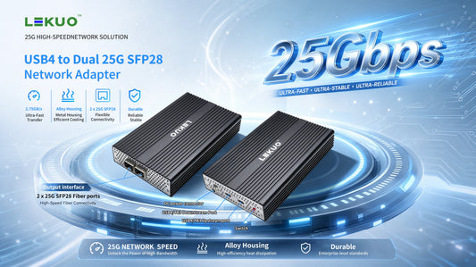 How to Upgrade Your MacBook Pro or NAS to 25G Networking with USB4 — No PCIe Required