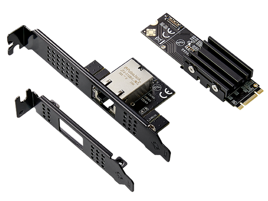M.2 to 10GbE network card installed in Feiniu NAS for high-speed network upgrade