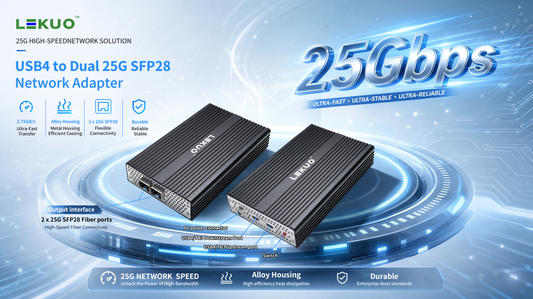 USB4 Optical NIC vs. PCIe Optical NIC vs. USB 10GbE: Is 10G Enough, or Should You Go 25G?