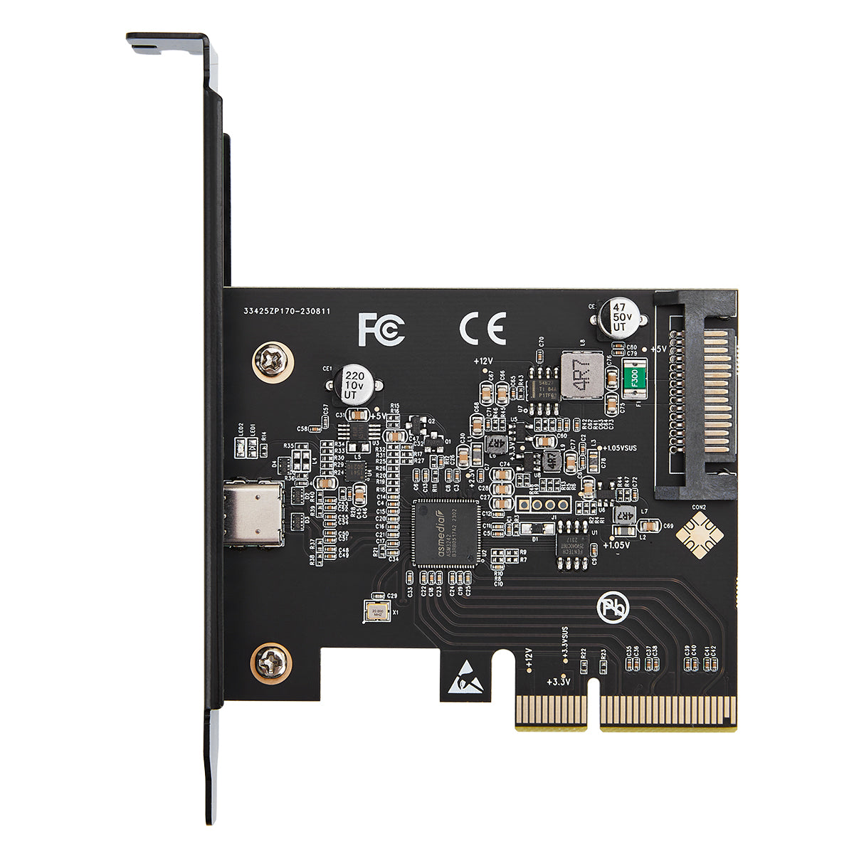 USB3.2 Type-C host controller card connector detail by Lekuo