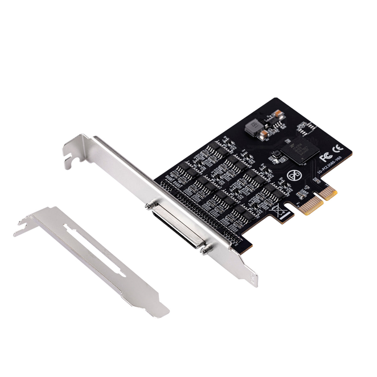 PCIe 8-port RS422/485 serial communication card with DB9 connectors