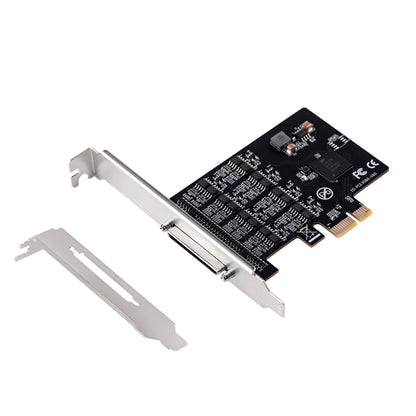 PCIe 8-port RS422/485 serial communication card with DB9 connectors