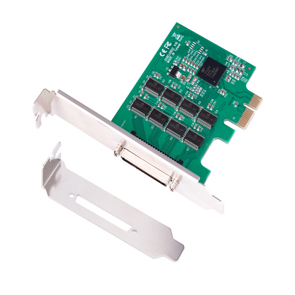 PCIe to 8-Port RS232 Serial Communication Card - Front View