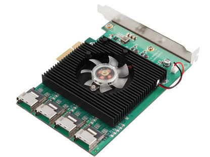 Lekuo 16-Port PCIe SATA 6G Card