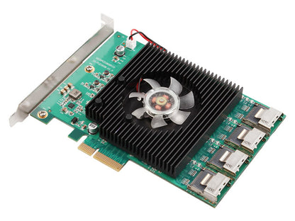 Lekuo 16-Port PCIe SATA 6G Card