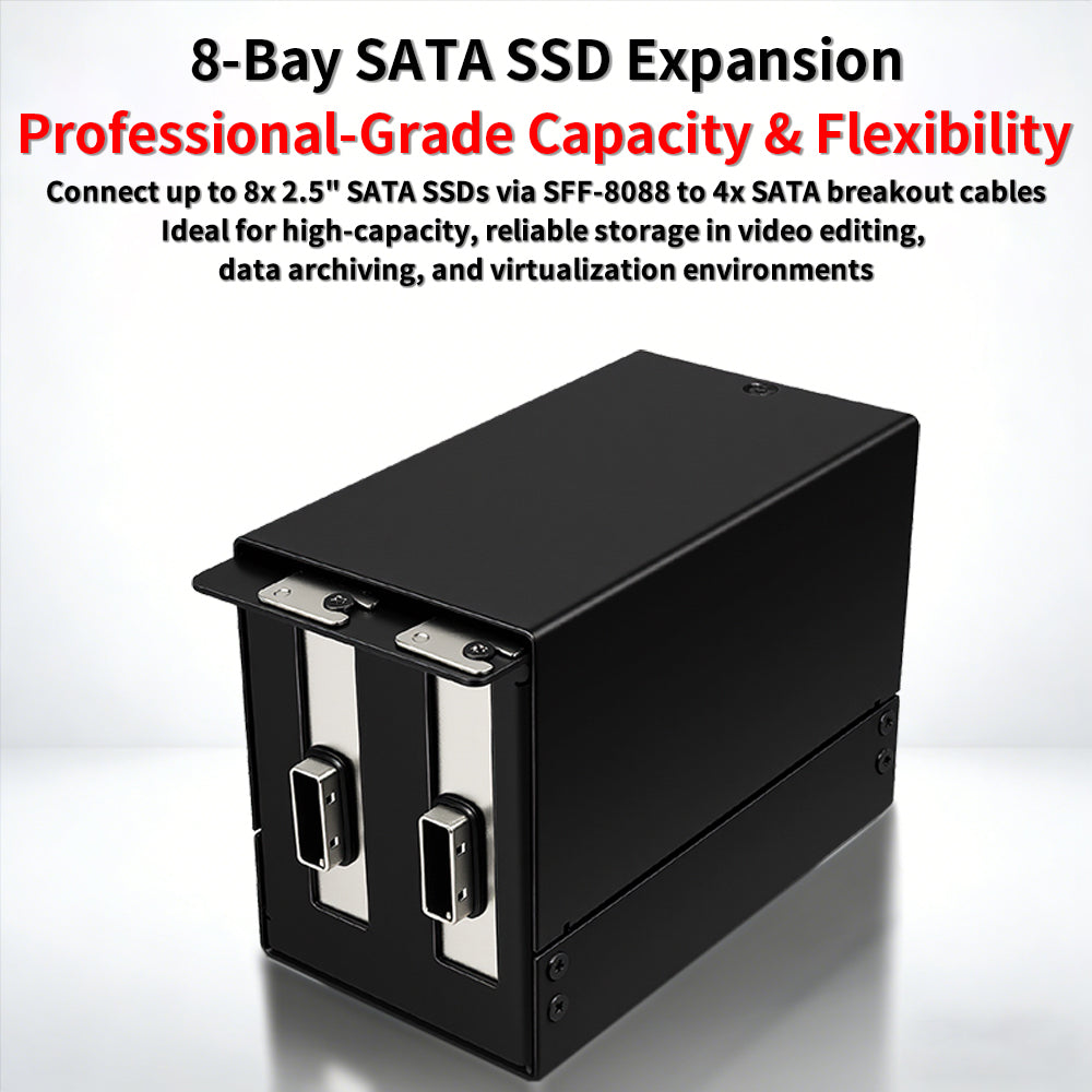 LeKuo USB4 40Gbps - 8ポートSATA拡張カード