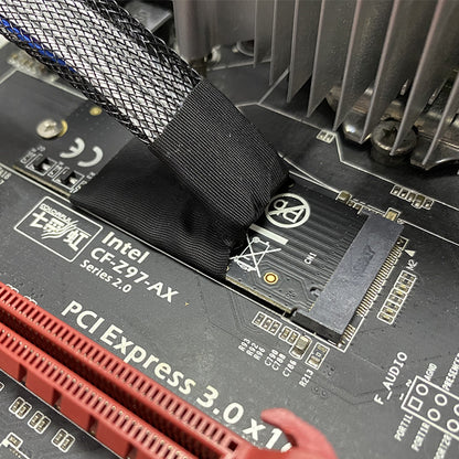 Lekuo M.2 M-key to U.2 SFF-8639 Cable with 15 Pin Female SATA Connector
