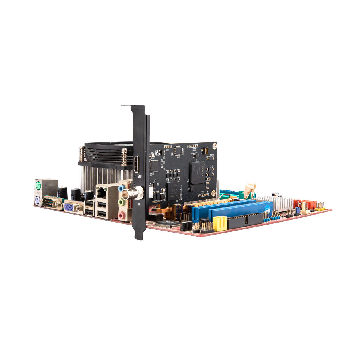 Live streaming configuration using professional capture card for content creation