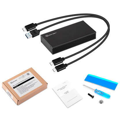 Lekuo USB3.1 to M.2(NVMe) PCIe(M-Key) SSD Enclosure