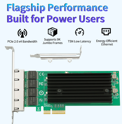 Lekuo 4-Port PCIe 2.5G Network Card, Intel I226