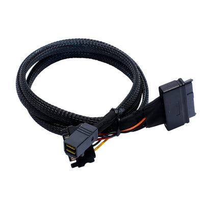 Lekuo U.2 (SFF-8639) NVMe PCIe to Mini SAS (SFF-8643) SSD Cable 50cm