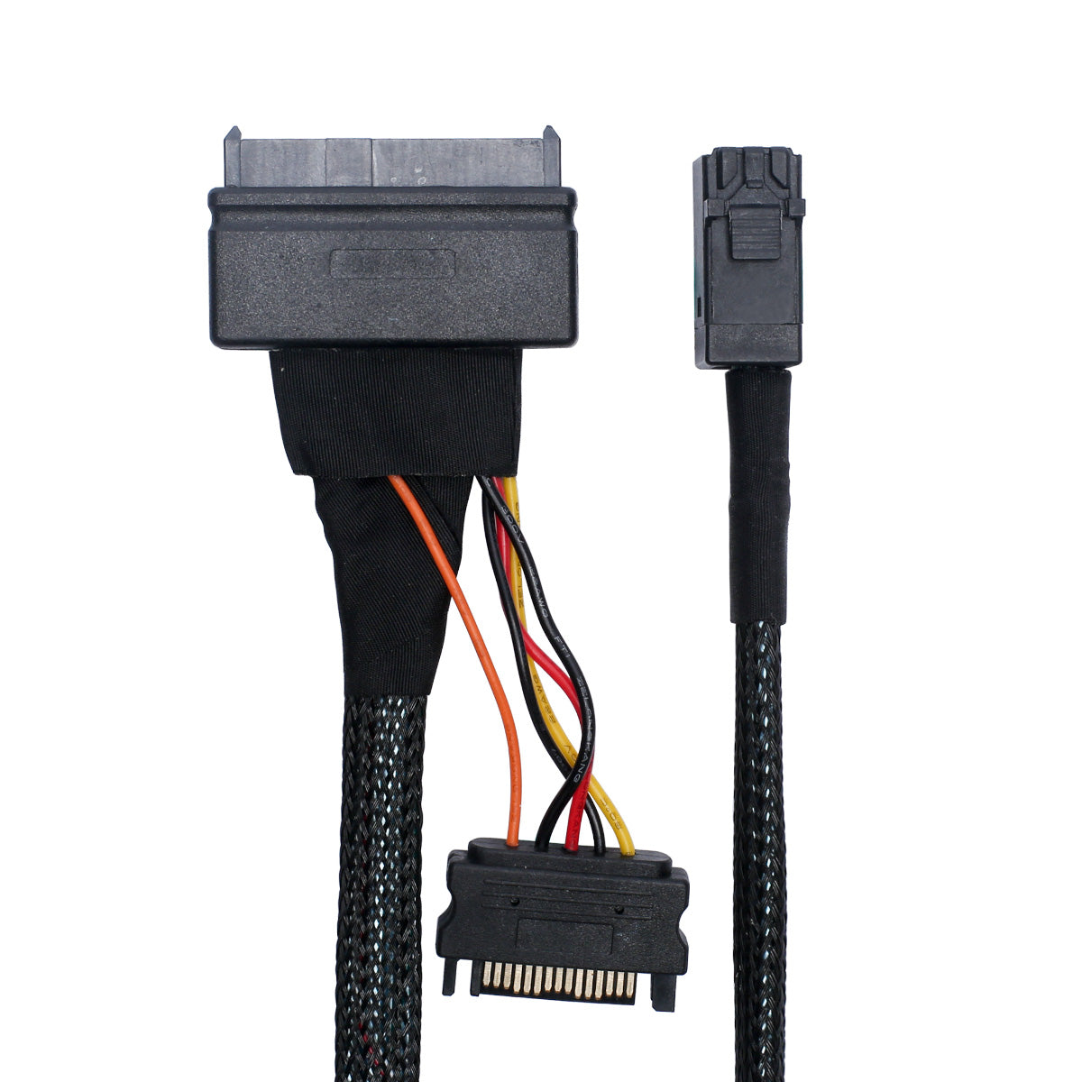 Lekuo U.2 (SFF-8639) NVMe PCIe to Mini SAS (SFF-8643) SSD Cable 50cm