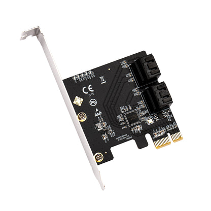 PCIe 3.0 to 4 SATA 6Gbps expansion card with four SATA connectors