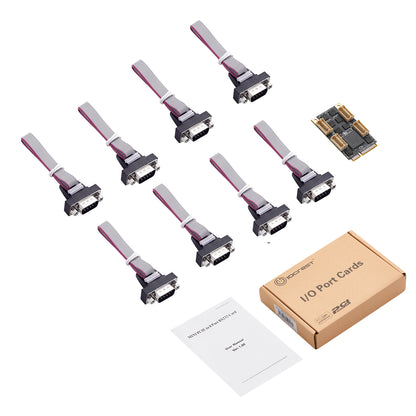 Lekuo 8-Port RS-232 Mini PCIe Serial Card