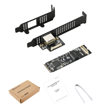 Lekuo M.2 5G network card packaging and product overview with specifications