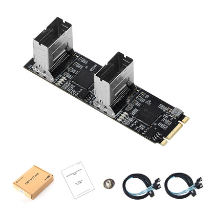 Lekuo M.2 to SATA adapter retail packaging and contents