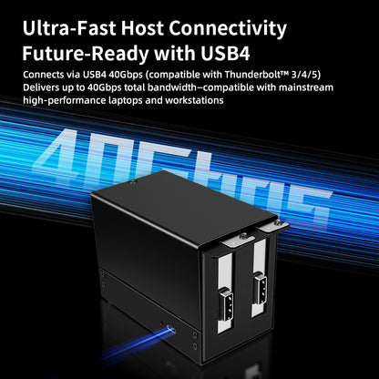 LeKuo USB4 40Gbps - 8ポートSATA拡張カード