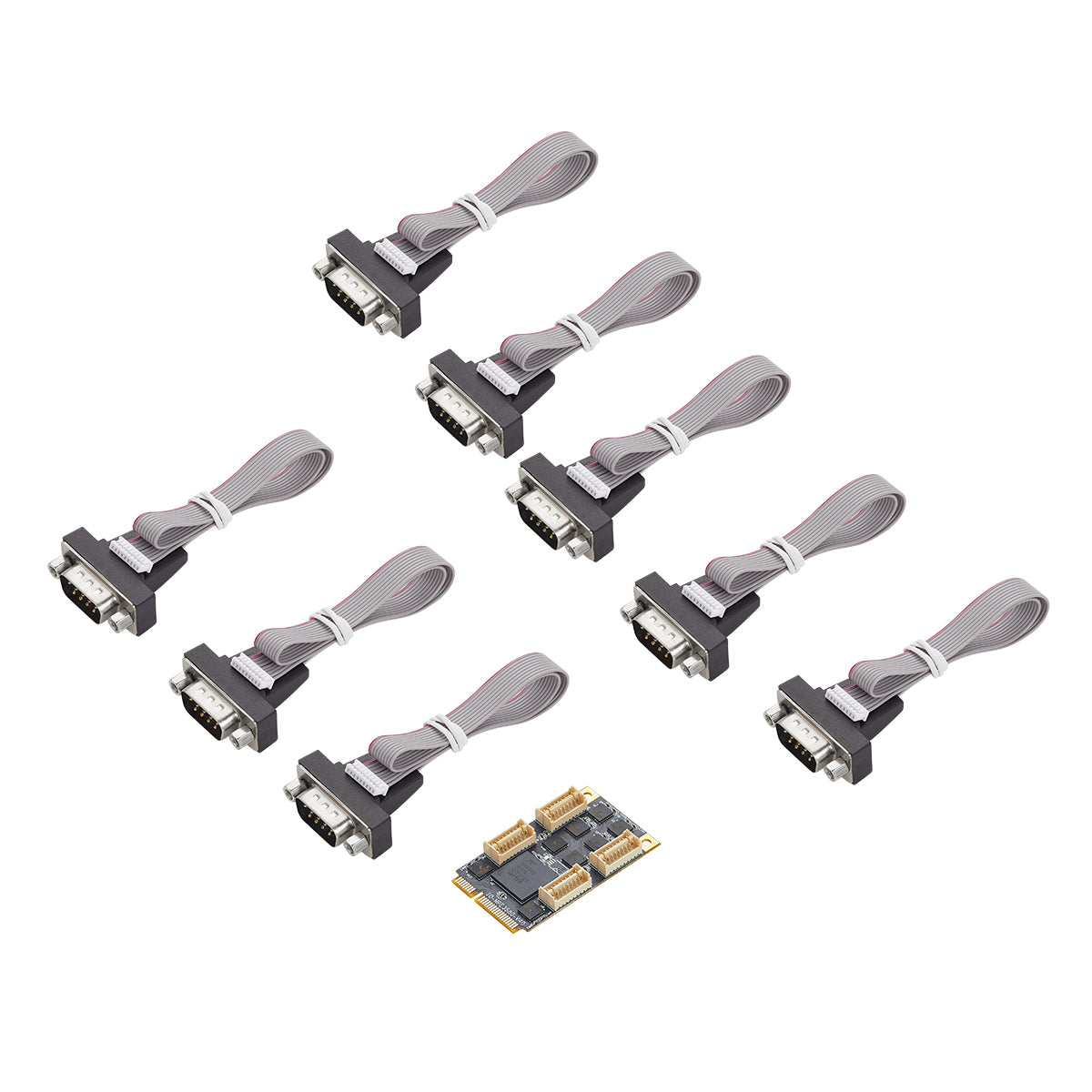 Lekuo 8-Port RS-232 Mini PCIe Serial Card