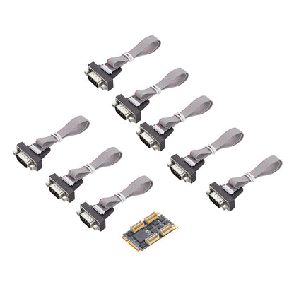 Lekuo M.2 to 8-Port RS-232 Serial Card