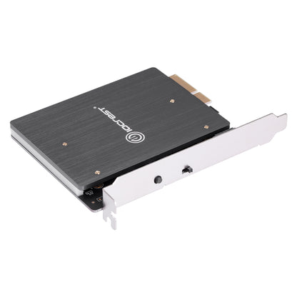 Lekuo RGB PCIe to M.2 NVMe + SATA Expansion card