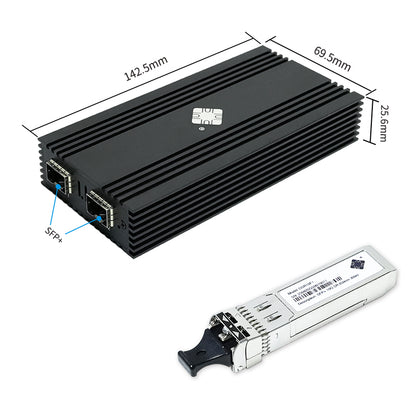 Lekuo 2-Port SFP+ USB 10G Network Card,Intel 82599ES chip